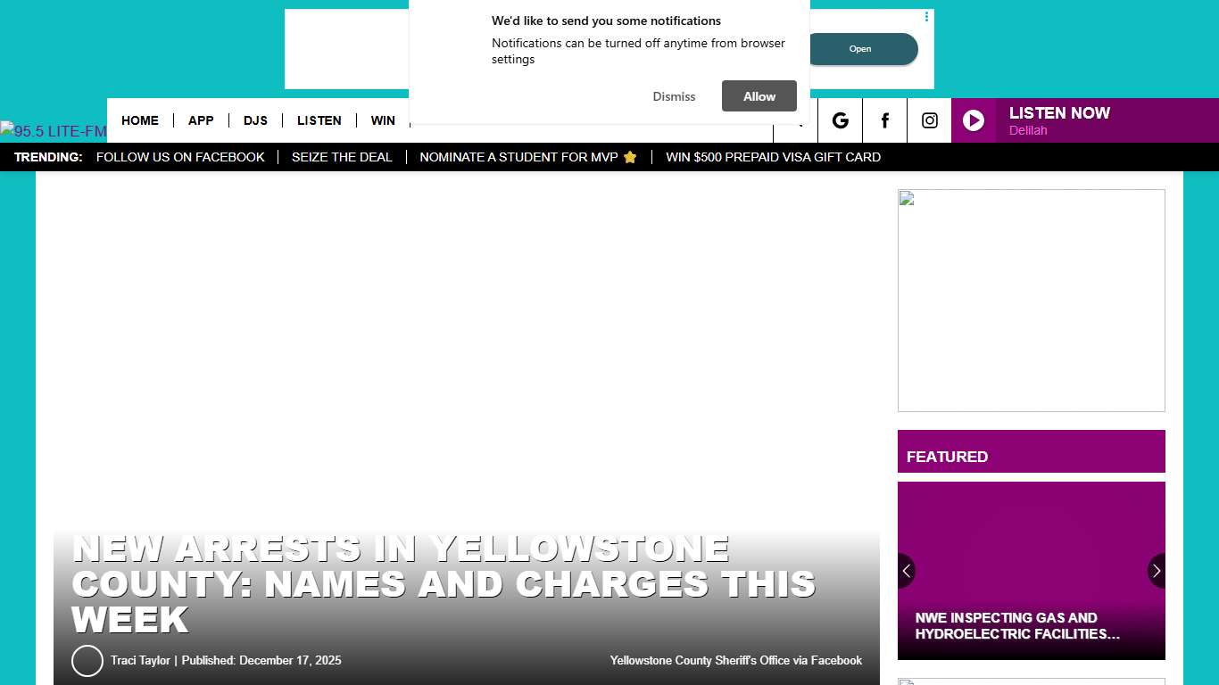 Yellowstone County Arrest Report Lists New Names